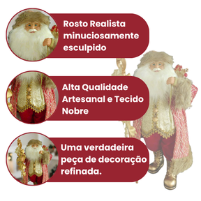 Estatueta Papai Noel Aurélio 41 cm