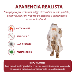 Estatueta Papai Noel Imperial 49 cm