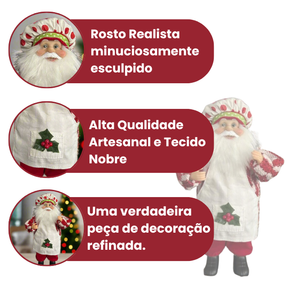Estatueta Papai Noel Master Chefe 51 cm