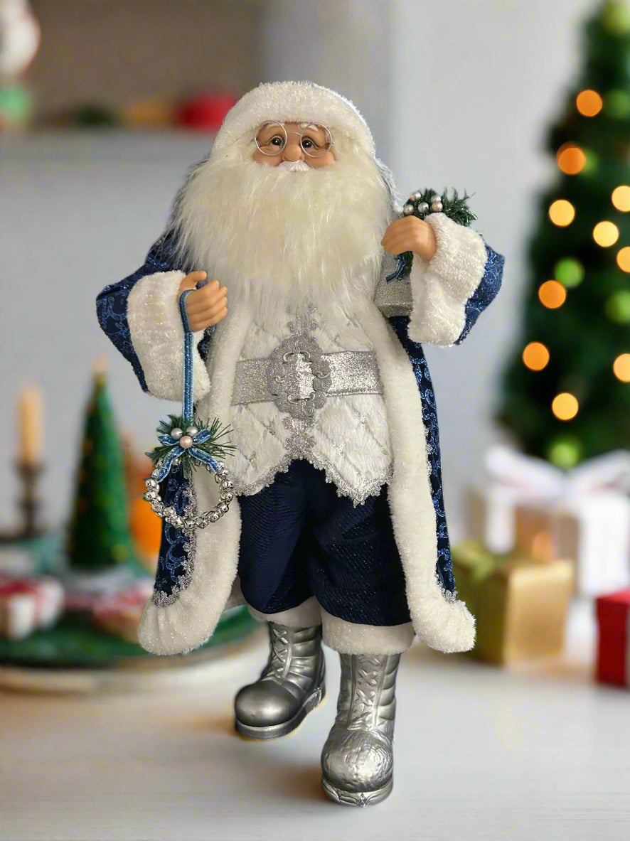 Estatueta Papai Noel Senhor das Neves 44 cm